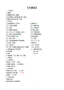 《六国论》文言知识点整理教师版