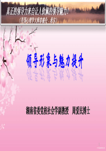 领导形象与魅力提升