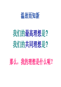 人教版思品九年级第十课第一框正确对待理想与现实(共27张PPT)