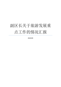 情况报告焦点副区长人员旅游就业
