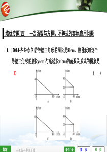 培优专题(四) 一次函数与方程、不等式的实际应用问题