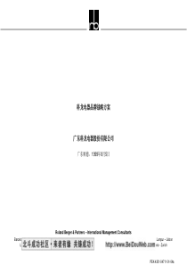 科龙电器品牌战略和营销组织架构(1)