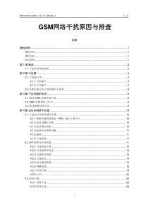 GSM网络干扰原因与排查