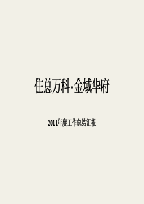 万科金域华府2011-2012推广的汇报方案