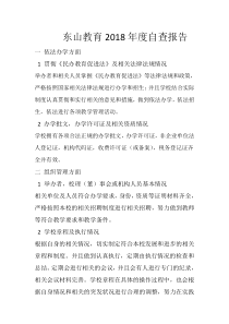 培训机构年审年度自查报告