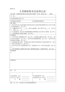 旁站监理记录表格