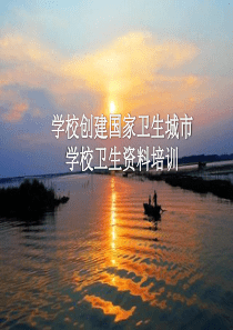 学校创建国家卫生城市资料培训