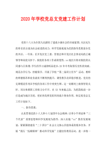 2020年学校党总支党建工作计划-0