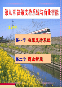 第九章决策支持系统与商业智能