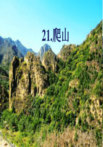 《爬山》PPT