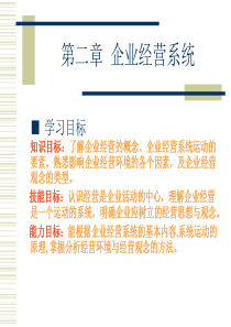 第二章企业经营系统