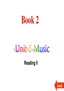 高中英语：Unit 5《Music》课件-Reading II 新人教版必修2