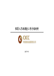 中金尽职调查