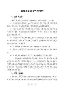 共青团员的义务和权利