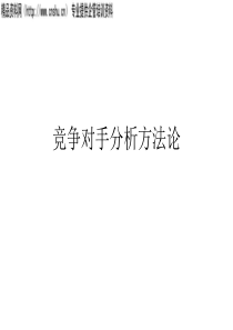 竞争对手分析（PPT16页）