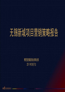 无锡新城项目营销策略报告N