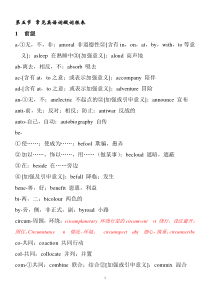 2017常见英语词缀词根表