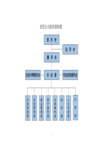 投资公司组织架构和运作流程
