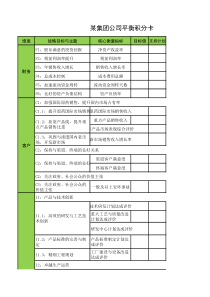 某集团公司平衡积分卡-模板