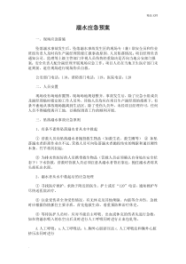 溺水应急预案模板