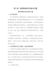 组织机构和专业技术力量