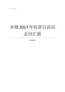 乡镇2017年扶贫日活动总结汇报乡镇七一活动总结