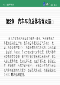 第2章-汽车车身总体布置及造型