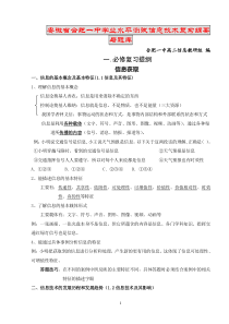 安徽省合肥一中学业水平测试信息技术复习纲要与题库
