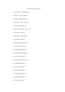 南京市级重点农业龙头企业名单