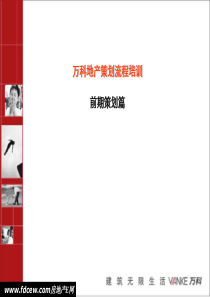 万科地产前期策划流程