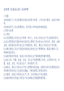 安委会主任+副主任安全职责