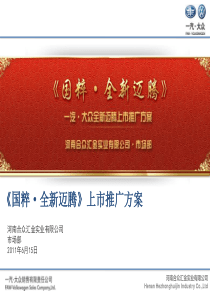 5创意大赛-S741018河南合众汇金实业有限公司《国粹・全新迈腾上市推广方案》上市推广方案