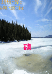 四年级语文下册 春潮课件 北师大版