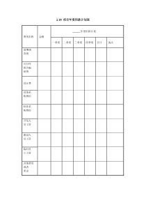X项目年度用款计划表Xdoc