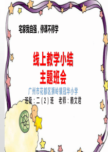 线上教学小结