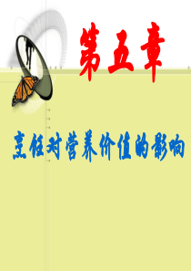 烹饪对食物营养价值的影响（PPT48页)