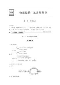 【优化方案】2016届高三化学一轮复习(教师文档)第5章 物质结构 元素周期律第1讲原子结构