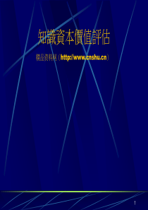知识资本价值评估(ppt32)