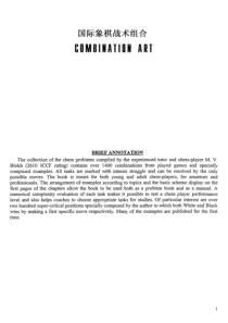 国际象棋战术与战术组合艺术习题(马头书)
