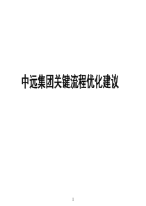 关键流程优化建议(中远集团) 免费