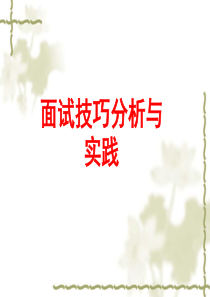面试技巧与实践