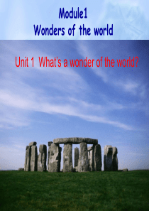 module1 unit1 what is a wonder of the world