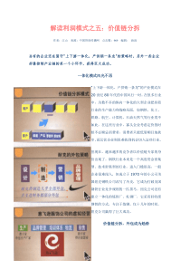 解读利润模式之五-价值链分拆