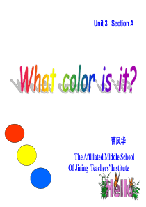 Unit 3 What color is it 演示文稿