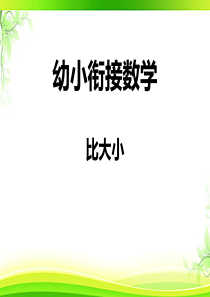 幼小衔接数学-比大小