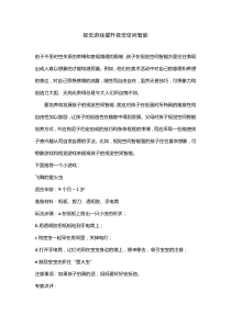 视觉游戏提升视觉空间智能