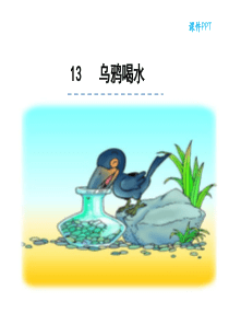 13乌鸦喝水小学一年级上册语文ppt课件下载