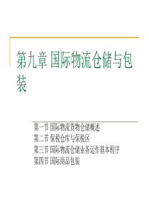 第六讲国际物流仓储与包装