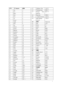 小学英语单词总总汇