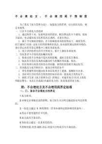 不合格处方不合理用药干预制度